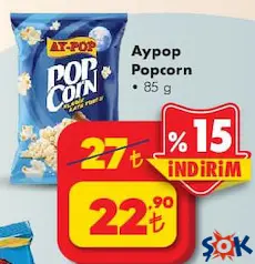 AY-POP POPCORN PATLAMIŞ MISIR 85 G fiyat ve kampanya bilgisi